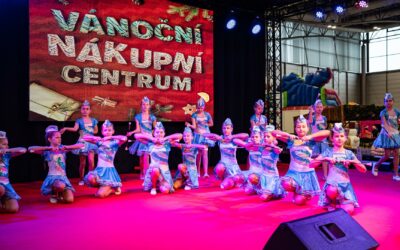Mažoretky na vánočních trzích v Brně