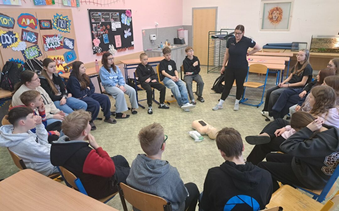 Přednáška o první pomoci pro žáky 6. ročníku