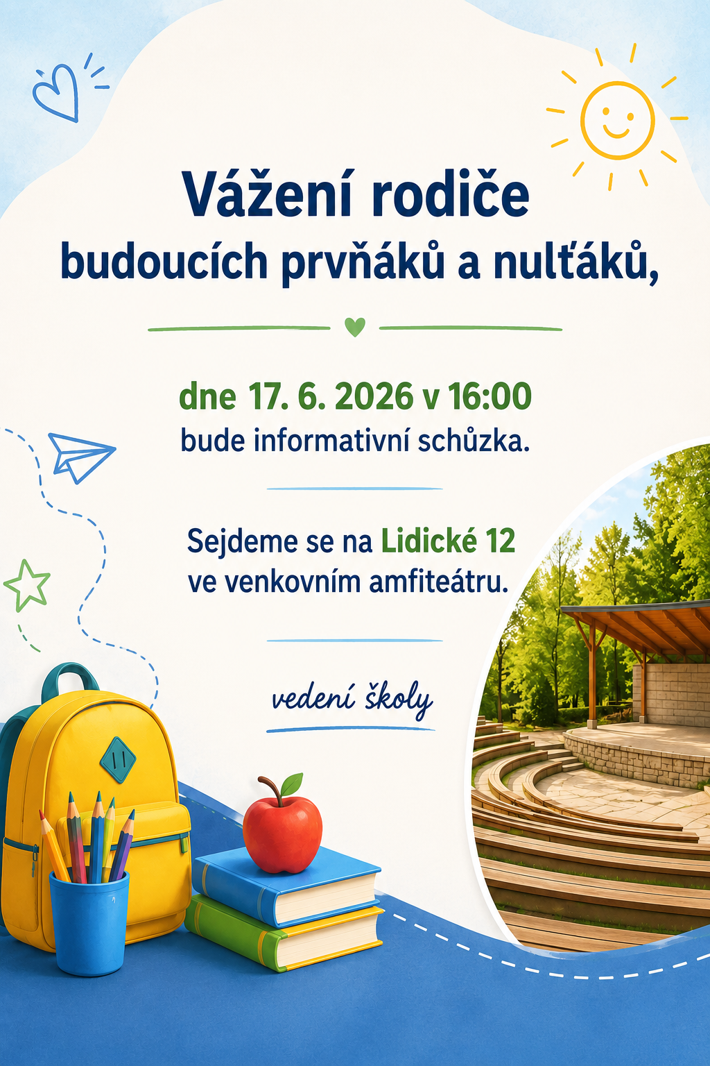 Prvňáci schůzka