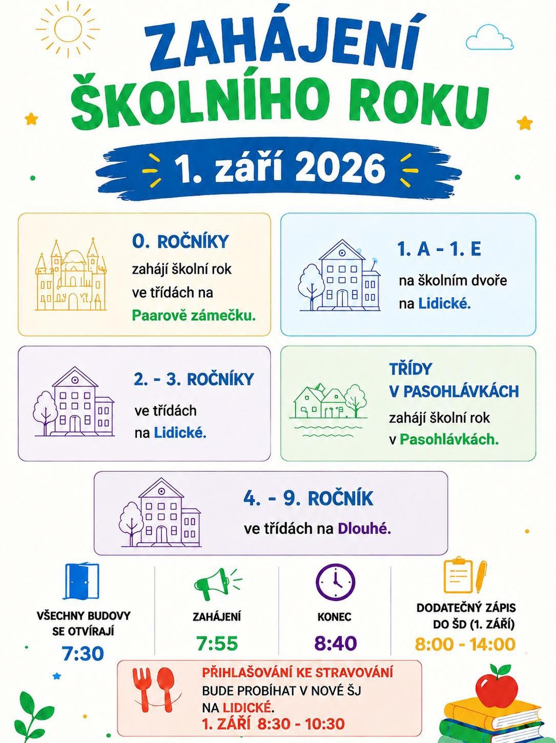 zahájení školního roku