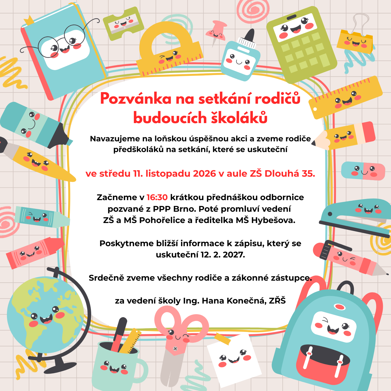 setkání rodičů prvňáků